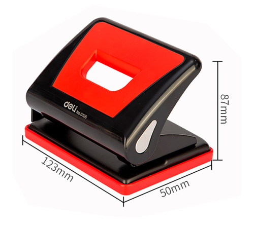 Дырокол DELI, до 16 листов, пластиковый корпус