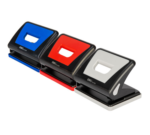 Дырокол DELI, до 16 листов, пластиковый корпус