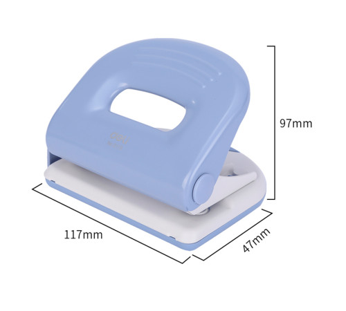 Дырокол DELI, до 25 листов, металлический корпус