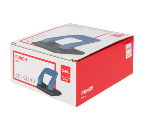 Дырокол DELI, до 35 листов, металлический корпус