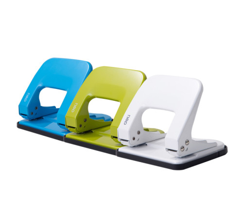 Дырокол DELI "E0137", до 20 листов, металлический корпус