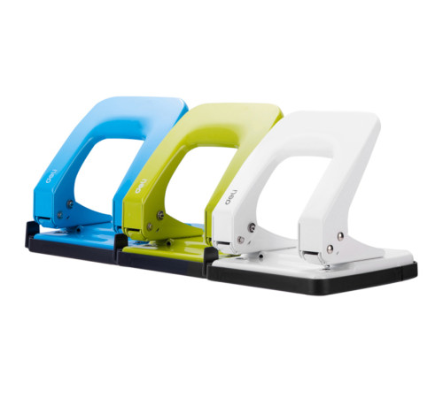 Дырокол DELI "E0138", до 35 листов, металлический корпус