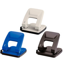 Дырокол DELI "EM35", до 35 листов, металлический корпус