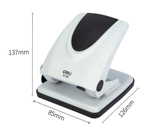 Дырокол DELI "PRO", до 35 листов, металлический корпус