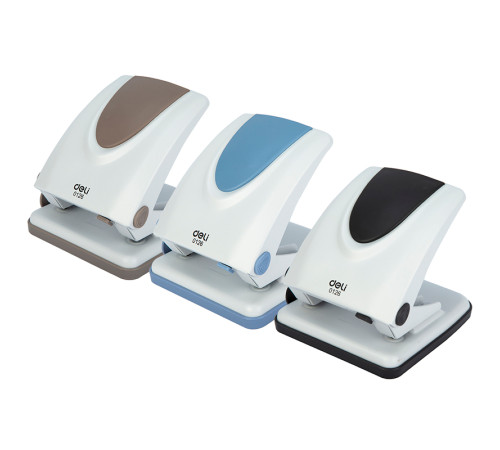 Дырокол DELI "PRO", до 35 листов, металлический корпус