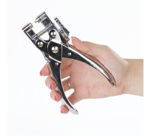 Дырокол для люверсов BRAUBERG, до 30 листов, на 1 отверстие, хром