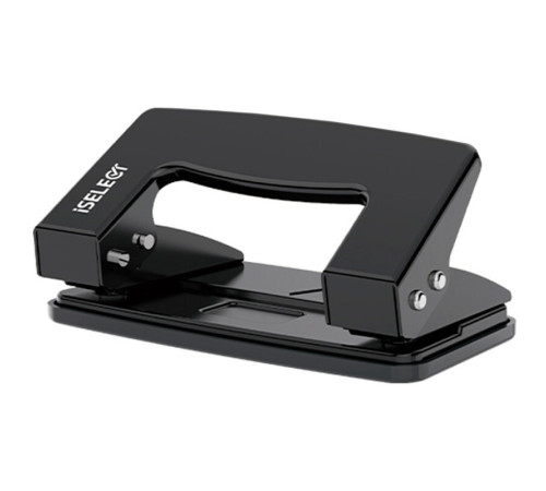 Дырокол i Select до 10 листов, металлический корпус, черный