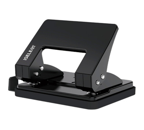 Дырокол i Select до 20 листов, металлический корпус, черный