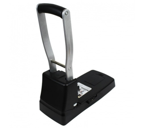 Дырокол "78150", до 150 листов, металлический корпус, черный