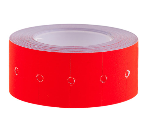 Этикет-ценник, OfficeSpace, 21х12мм, красный, 500 штук в руллоне