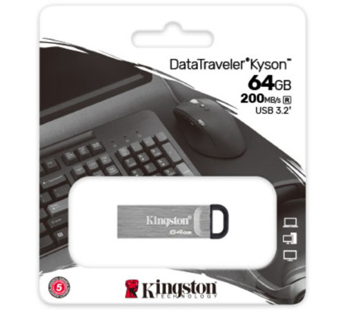 Флеш-память Kingston 64GB металл