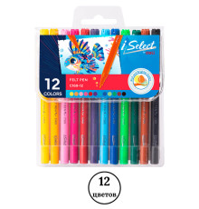 Фломастеры Deli " i Select", 12 цветов, PVC упаковка, европодвес