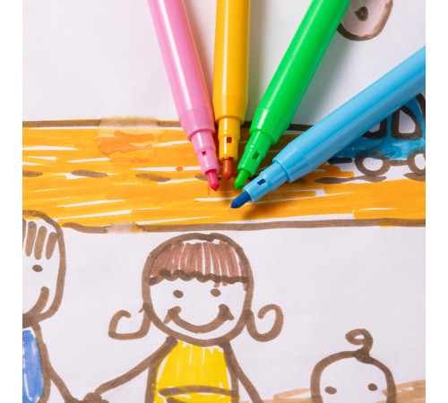 Фломастеры Deli " i Select", 12 цветов, PVC упаковка, европодвес