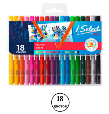 Фломастеры Deli " i Select", 18 цветов, PVC упаковка, европодвес