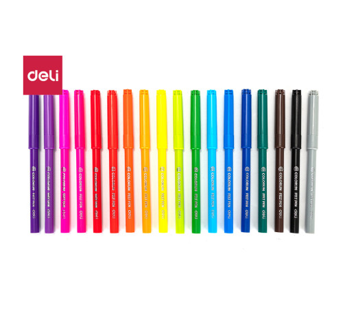 Фломастеры Deli  "ColoRun", 18 цветов