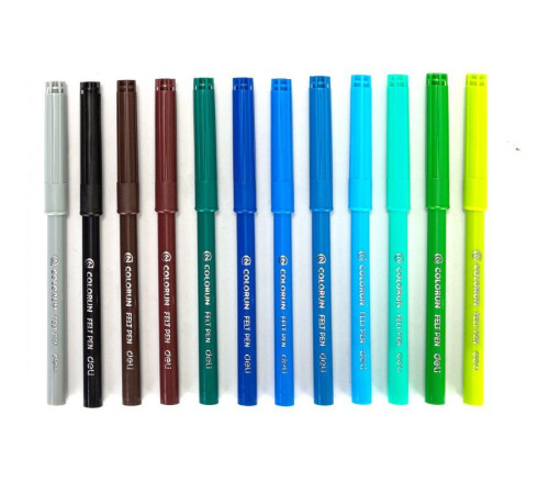 Фломастеры Deli "ColoRun", 24 цвета