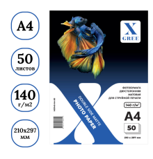 Фотобумага X-GREE А4, матовая двухсторонняя, 140 г/кв.м (50 листов)
