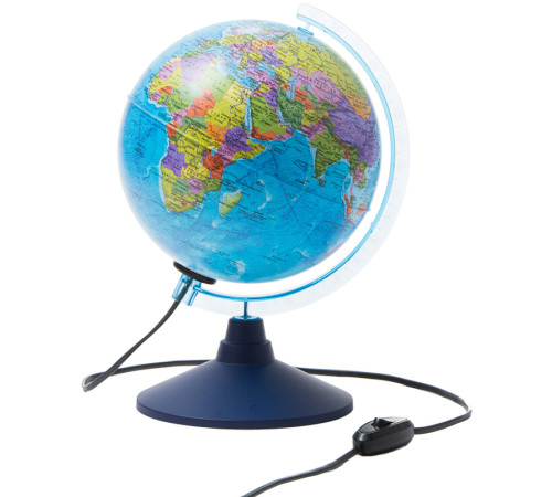 Глобус политический Globen, 21 см, c подсветкой  на круглой подставке