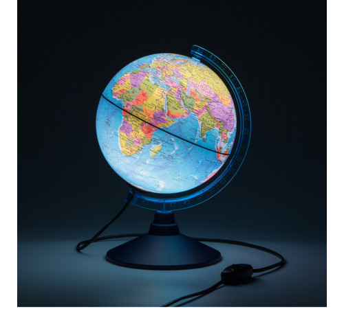 Глобус политический Globen, 21 см, c подсветкой  на круглой подставке