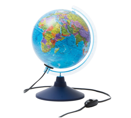 Глобус политический Globen, 21 см, c подсветкой  на круглой подставке