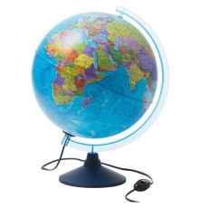 Глобус политический Globen, 32 см, с подстветкой на круглой подставке