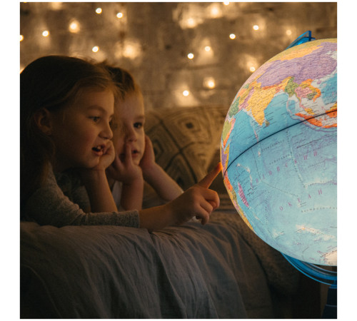 Глобус политический Globen, 32 см, с подстветкой на круглой подставке