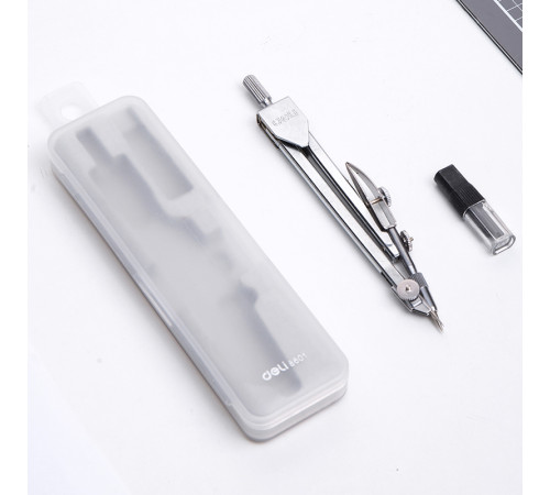 Готовальня Deli, 2 предмета в футляре