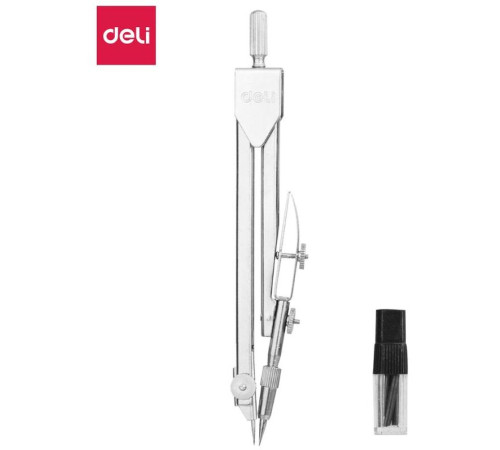 Готовальня Deli, 2 предмета в футляре