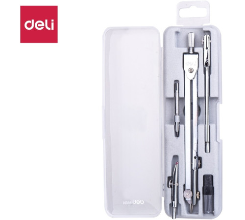 Готовальня Deli, 5 предметов в футляре