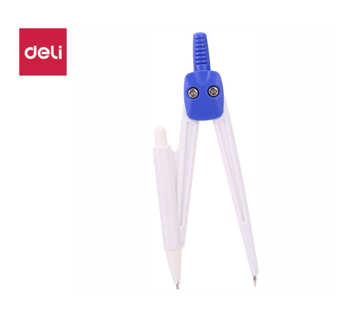 Готовальня Deli "Компас",  5 предметов, 190х92мм, пластиковый футляр