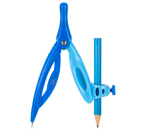 Готовальня Deli "Peoneer", 8 предметов, 128х221х17 мм, европодвес