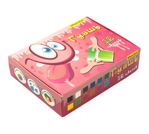 Гуашь Silwerhof "Монстрики", 12 цветов, 20 мл, картон