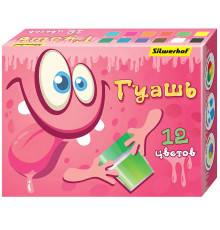 Гуашь Silwerhof "Монстрики", 12 цветов, 20 мл, картон