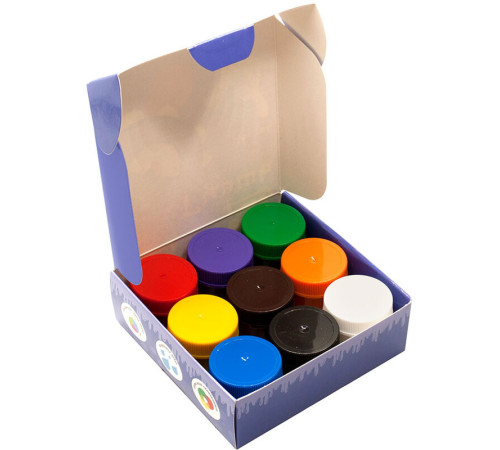 Гуашь Silwerhof "Монстрики", 9 цветов, 20 мл, картон