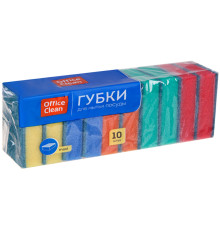 Губка для мытья посуды OfficeClean "Maxi", 10 штук