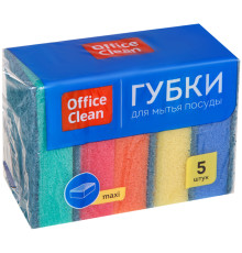 Губка для мытья посуды OfficeClean "Maxi", 5 штук