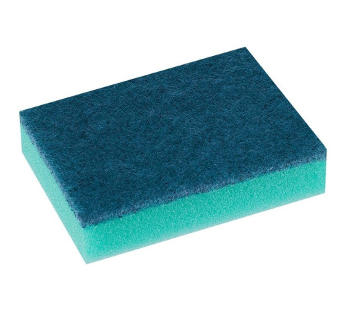 Губка для мытья посуды "Vega", поролон с абразивным слоем, 80х53х23 мм, 5 штук