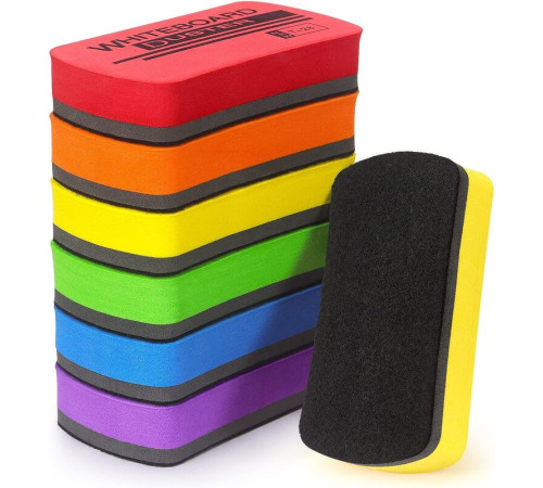 Губка магнитная для маркерных досок BASY 107 x 54 х 20 мм.