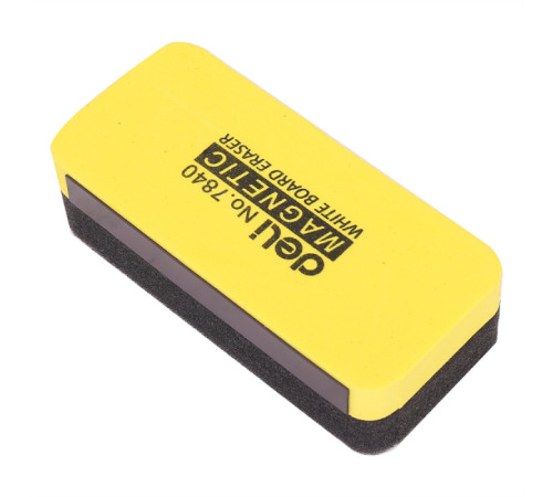 Губка магнитная для маркерных досок Deli 110 x 50 х 30 мм.