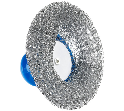 Губка металлическая OfficeClean для мытья посуды, с пластиковой ручкой, сетчатая, 9*6см., 1 штука