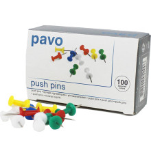 Гвоздики для доски "3012", цветные, 100 штук в коробочке