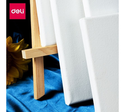 Холст на подрамнике DELI "Finenolo", 15х15 см, 280 г/м2, мелкое зерно, хлопок