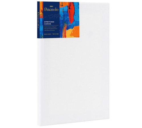 Холст на подрамнике DELI "Finenolo", 20х30 см, 280 г/м2, мелкое зерно, хлопок