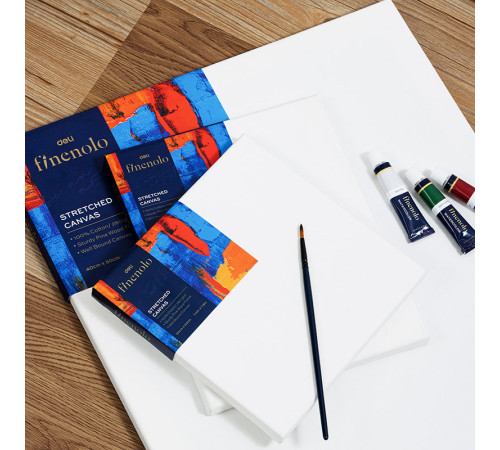 Холст на подрамнике DELI "Finenolo", 50х60 см, 280 г/м2, мелкое зерно, хлопок