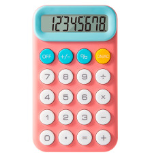 Калькулятор карманный DELI "Pupubaby M12" 8-разрядный, 110х64х13.6 мм, розовый