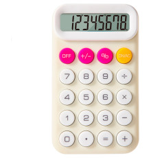 Калькулятор карманный DELI "Pupubaby M12" 8-разрядный, 110х64х13.6 мм, желтый
