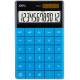 Калькулятор настольный DELI "1589" 12 разрядный, 166х104х15 мм, синий