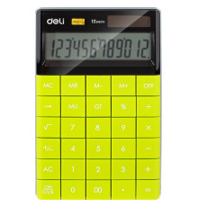 Калькулятор настольный DELI "1589" 12 разрядный, 166х104х15 мм, зеленый