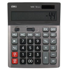 Калькулятор настольный DELI "1654" 12 разрядный серый