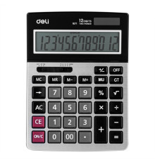 Калькулятор настольный DELI "1671" 12 разрядный серый